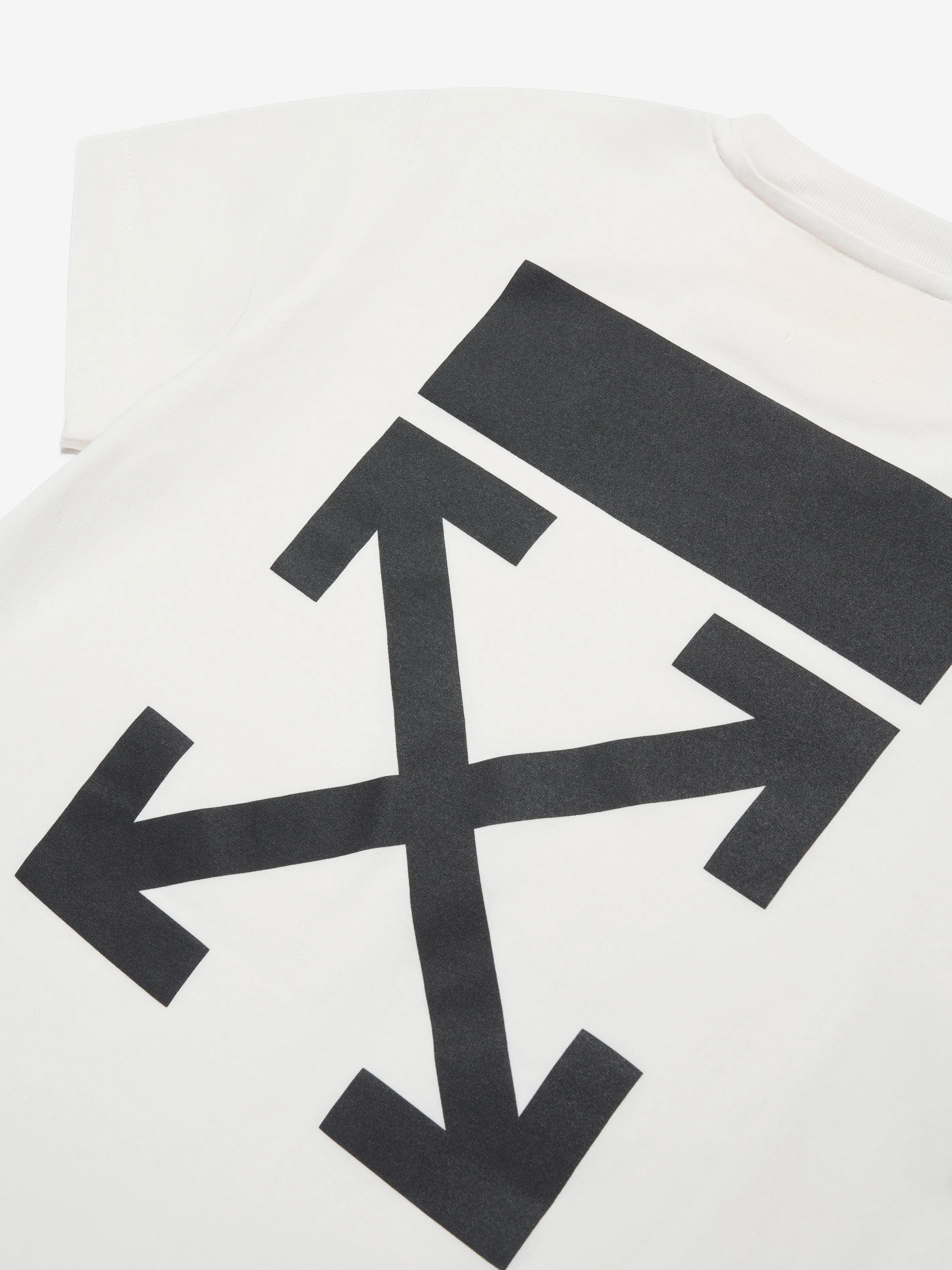 Off-White Boys Classic Arrow Tab T-Shirt in White