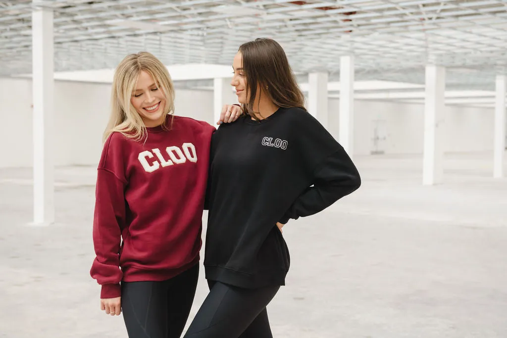 Oversized CLOO Sweatshirt - Black