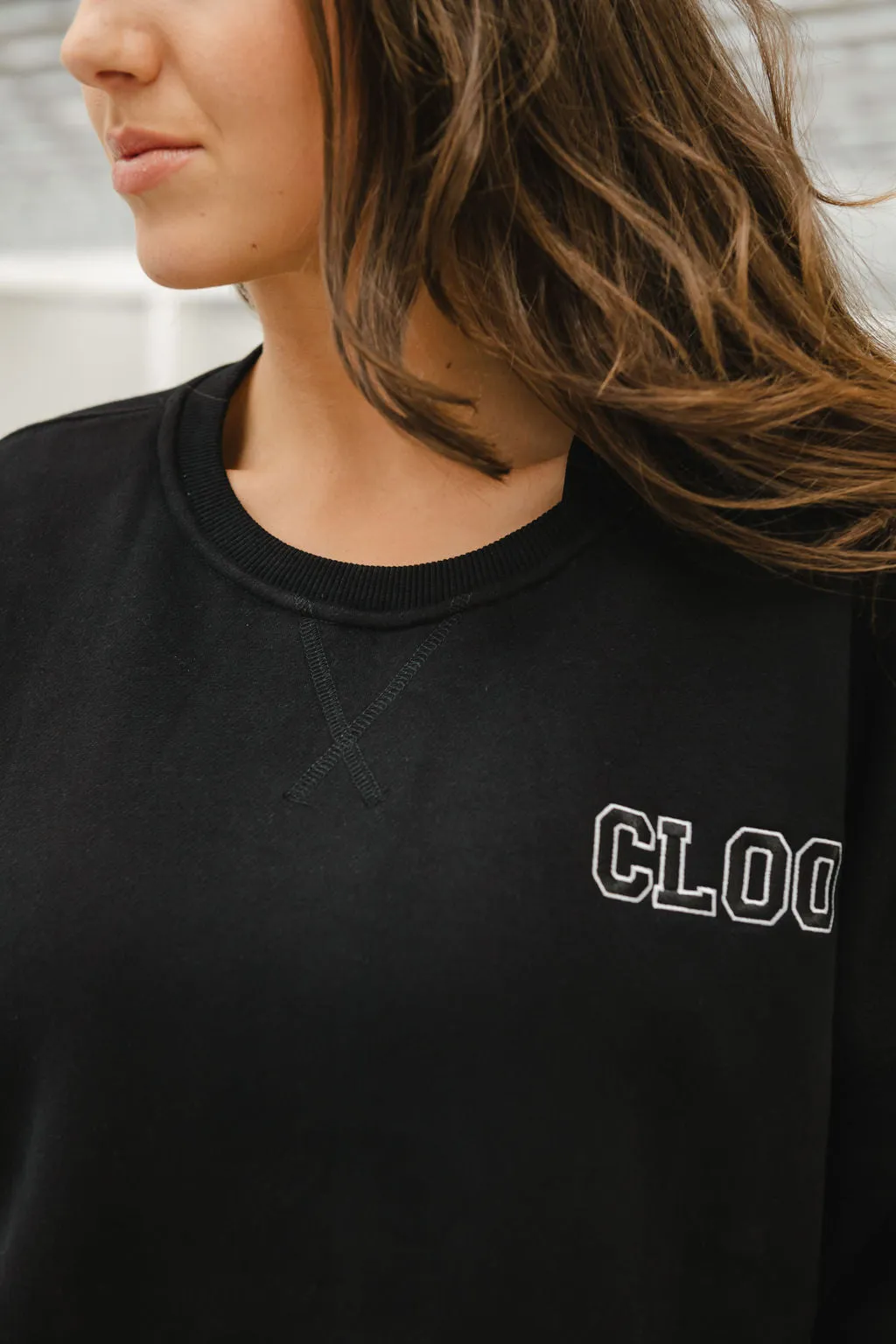 Oversized CLOO Sweatshirt - Black