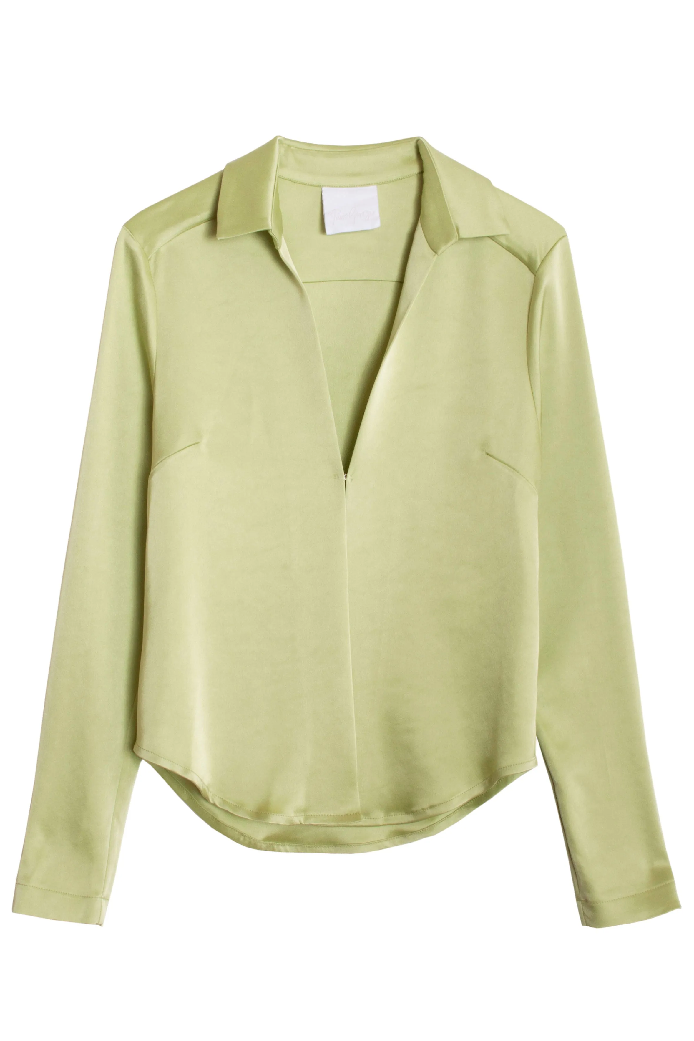 Pistachio Sateen Blouse