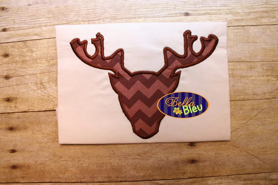 Regal Doe Deer Silhouette Outlet Applique Machine Embroidery Design