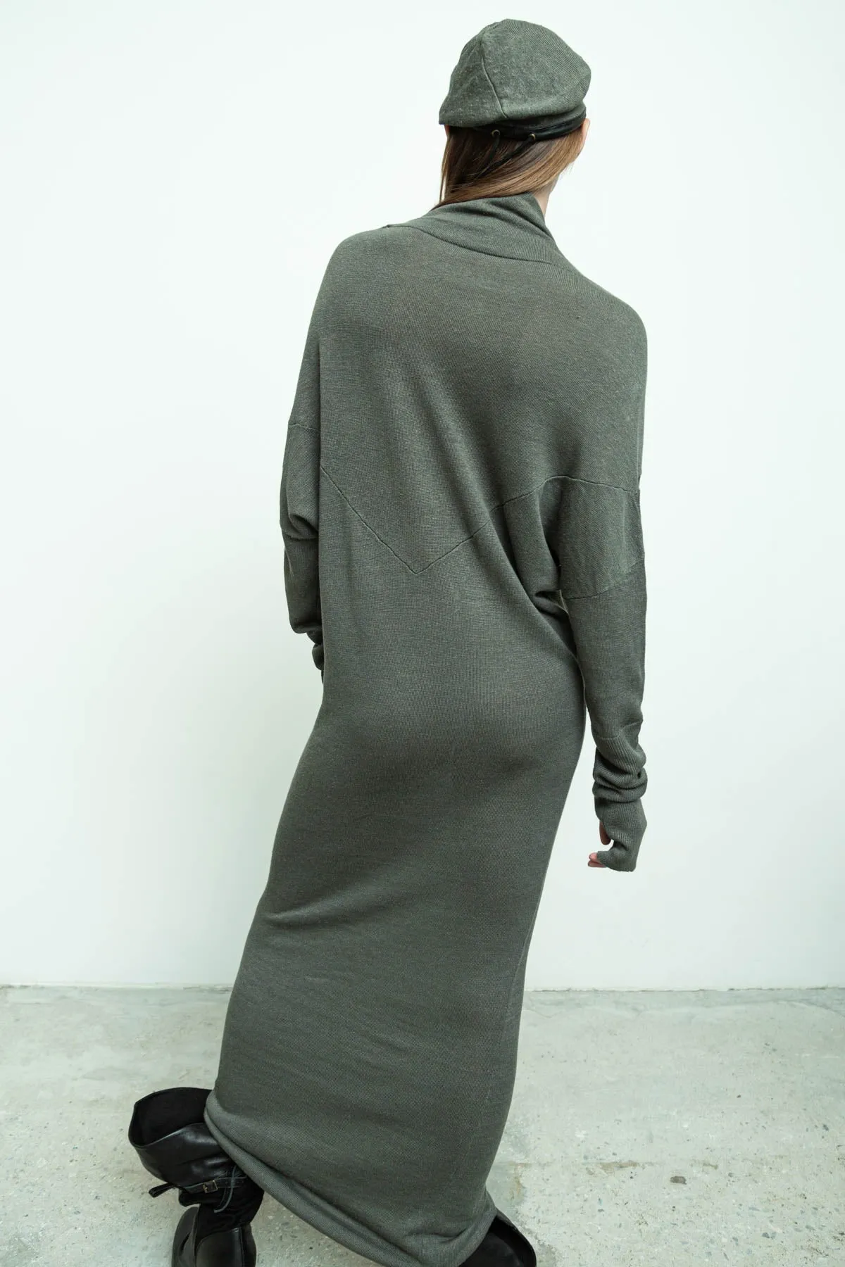 Reversible Sweater Dress Linen