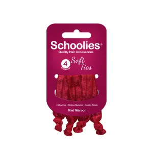 Schoolies Soft Ties 4pc - Mad Maroon