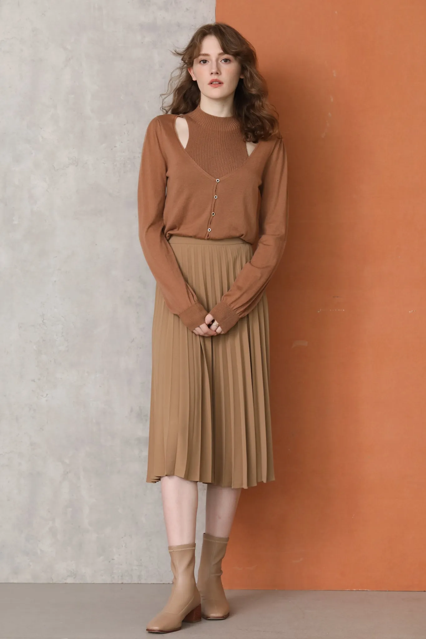 Sylphide | Fleur Cut Out Wool Sweater