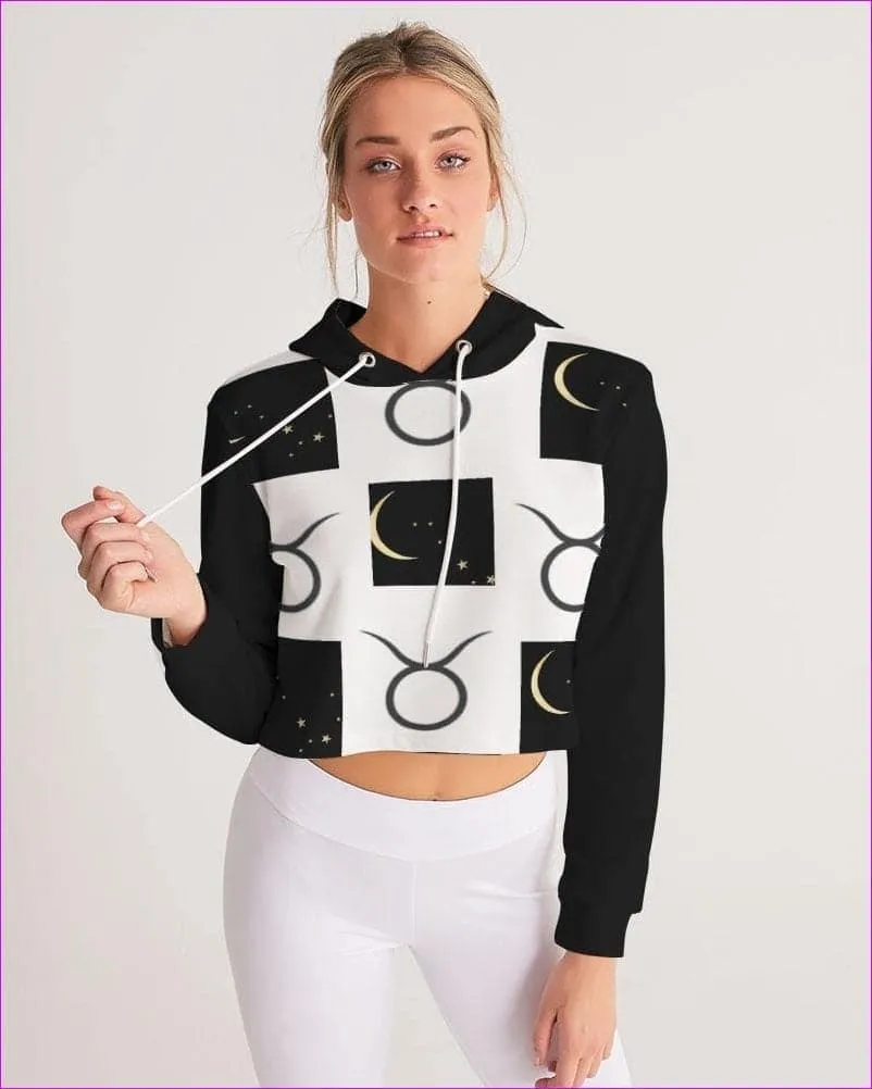 Taurus Moon  Women's Cropped Hoodie