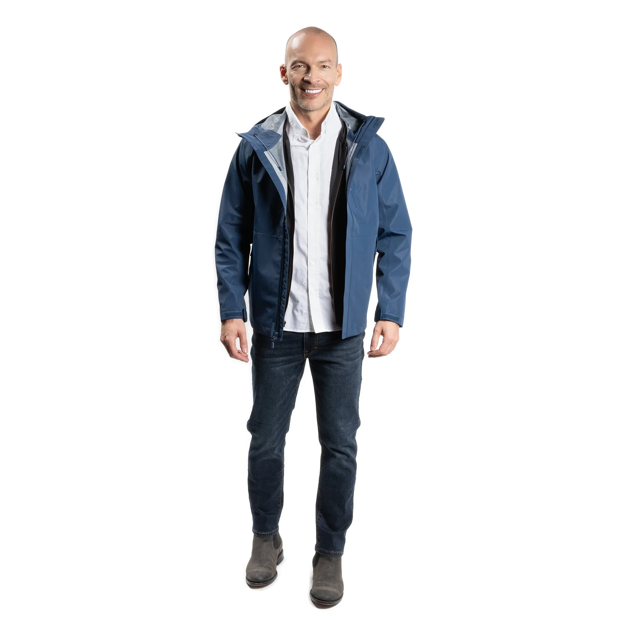 Tech Rain Jacket - Navy