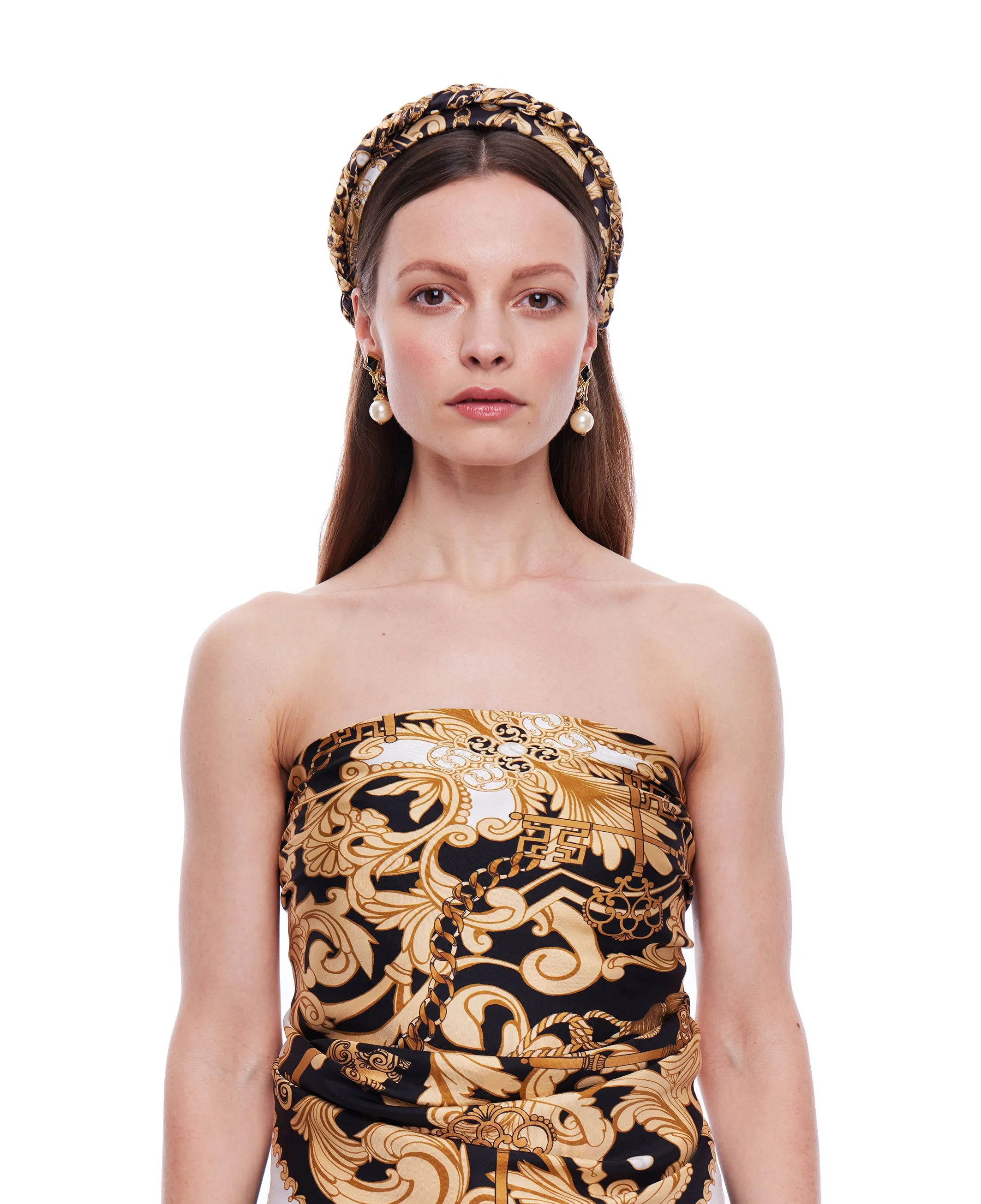 The Baroque Silk Plaited Headband