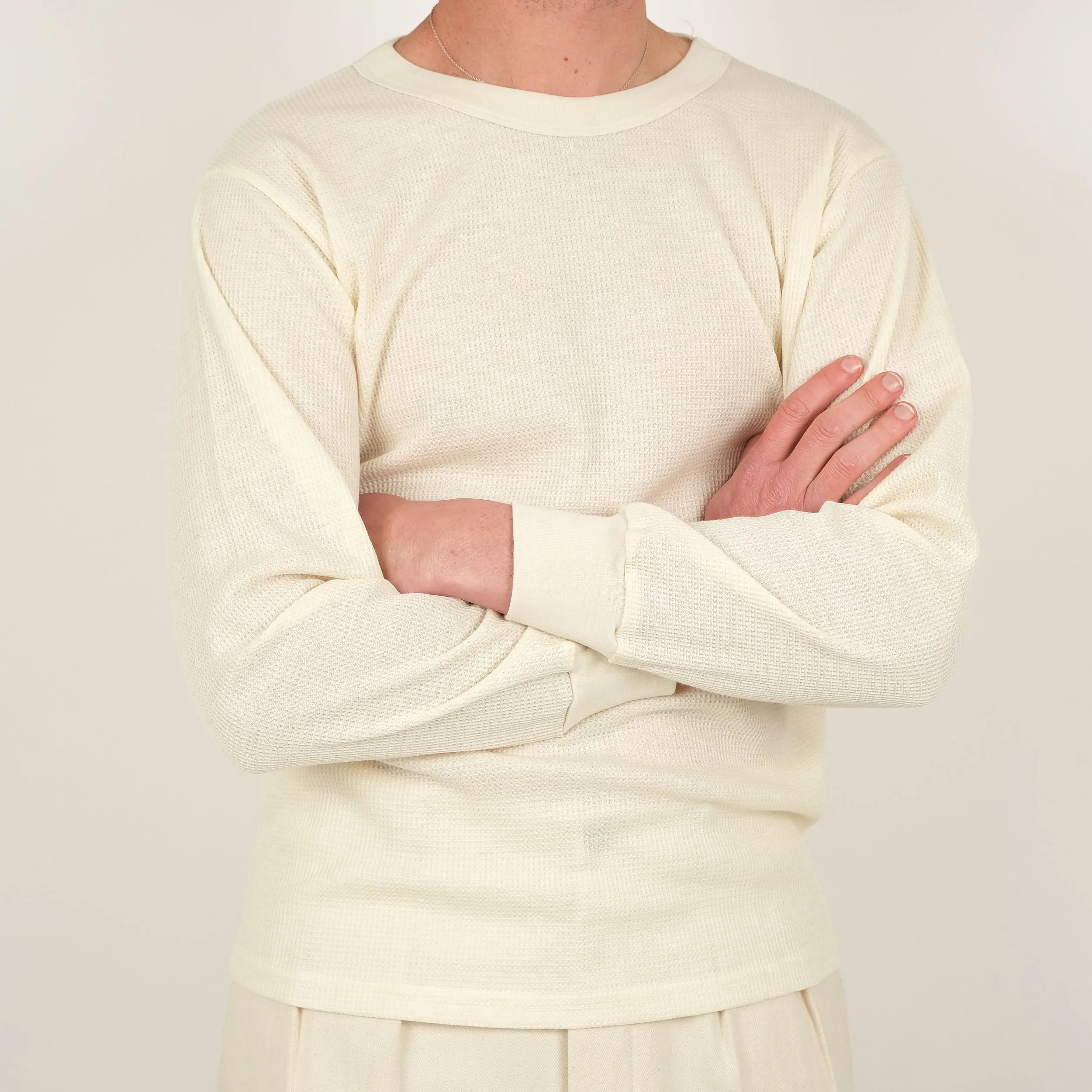 THERMAL WAFFLE KNIT TEE