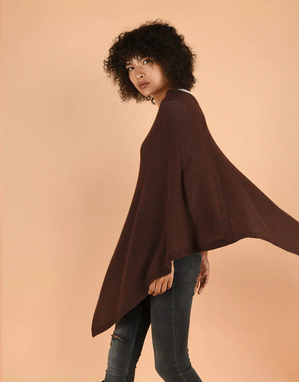 Ultra Soft Poncho in Fruitcake