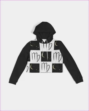 Virgo Moon Women's Cropped Hoodie