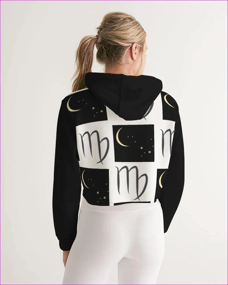 Virgo Moon Women's Cropped Hoodie