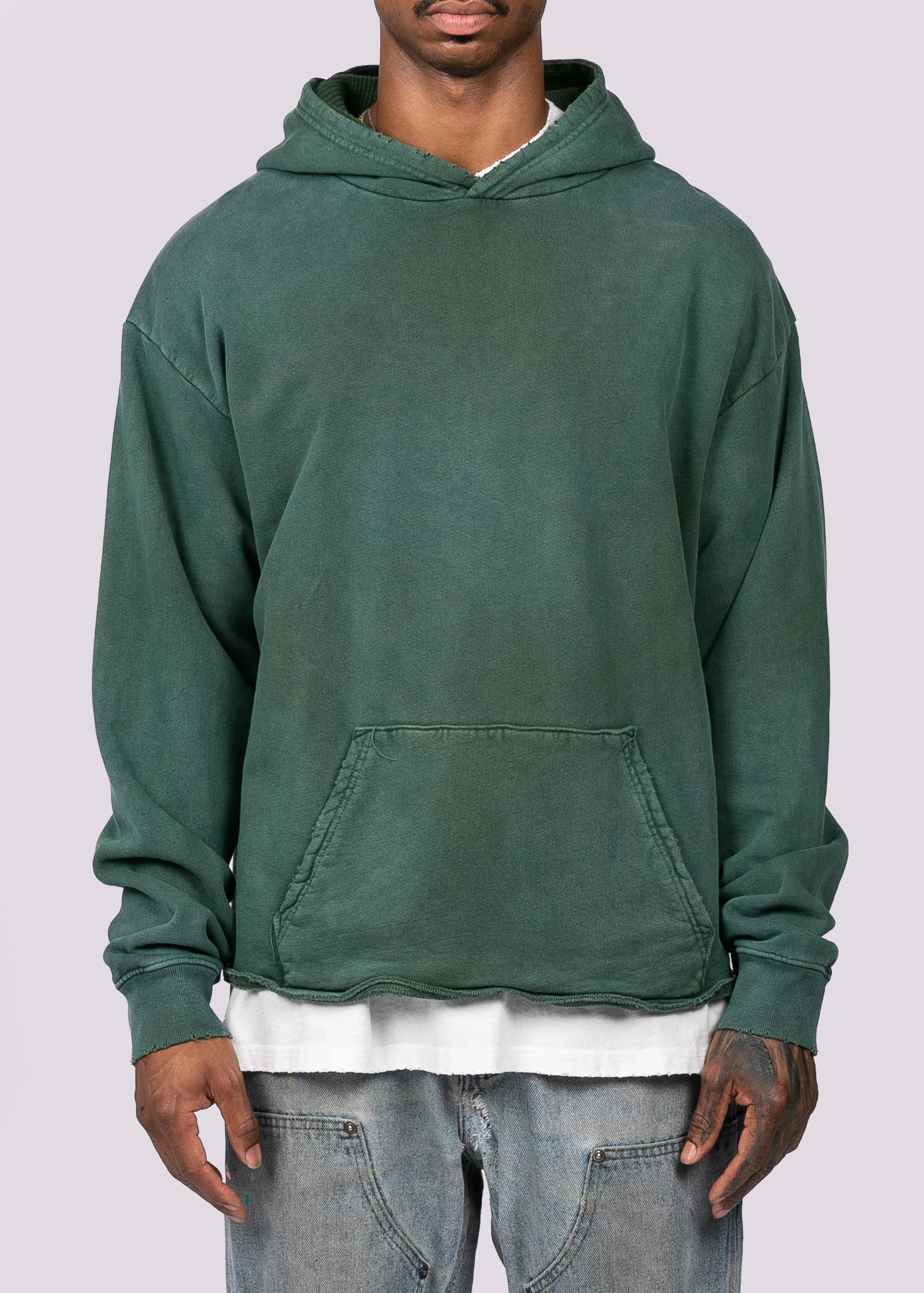 Waffle Hoodie - Hunter Green