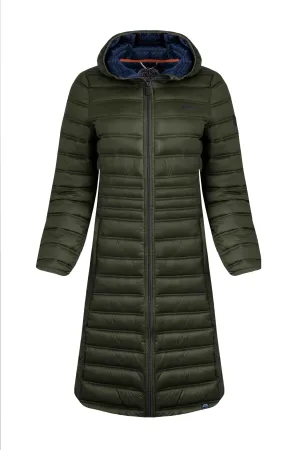 Weird Fish 12 Fir-Green Ravinia Lightweight Padded Long-Line Jacket