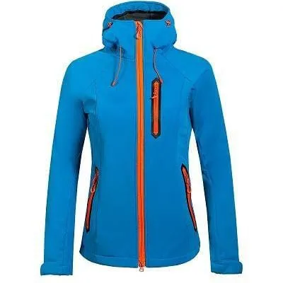 Women's Fluorescent Orange Zipper Windbreaker