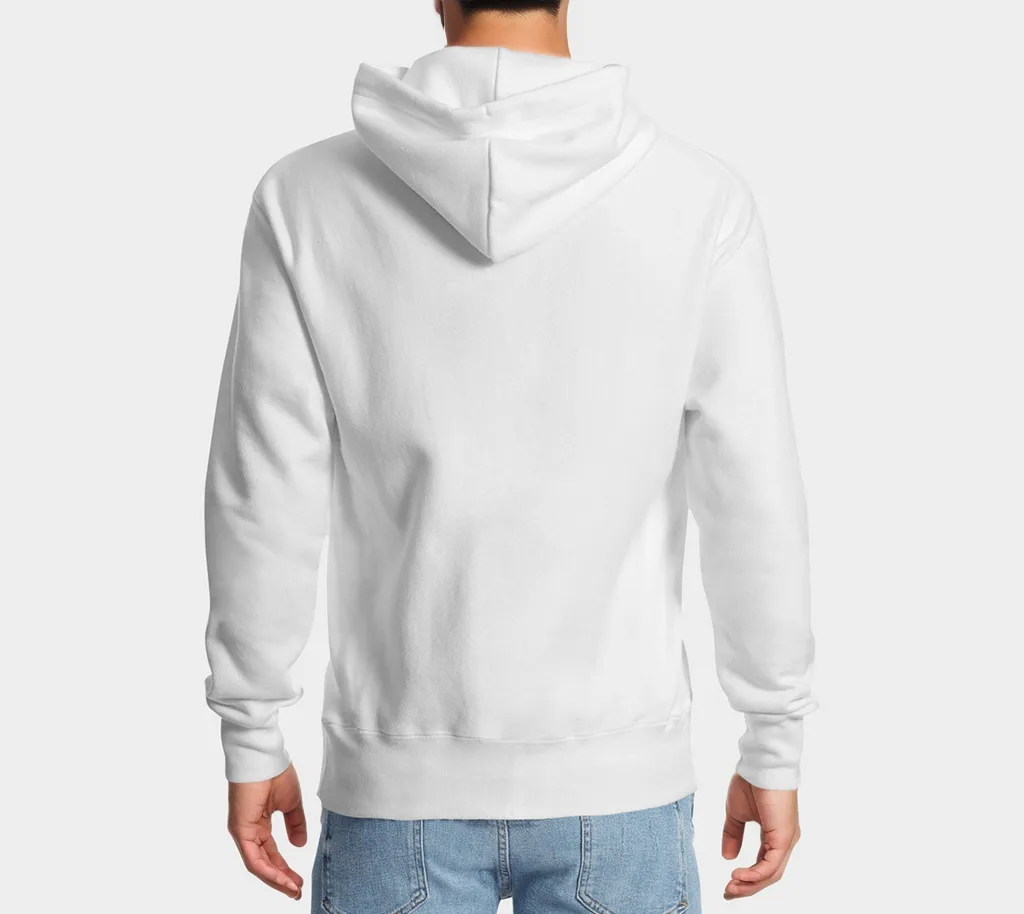 Yin & Yang White Pullover Hoodie